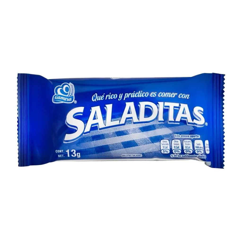 Saladitas Gamesa con 200 pzas de 13 g c/u