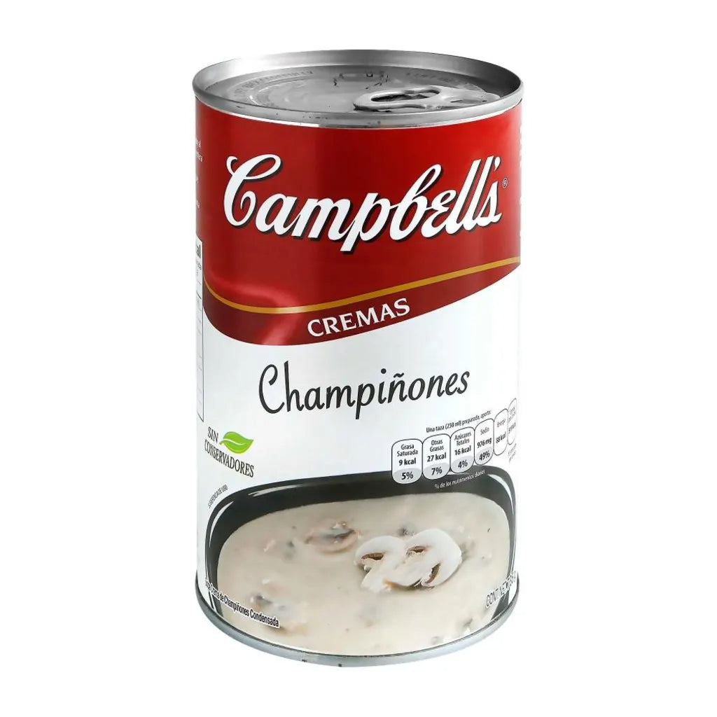 Crema de Champiñones Campbell&#39;s 4 pzas de 735g