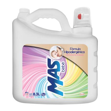 Detergente Líquido MAS Bebé 8.3 l