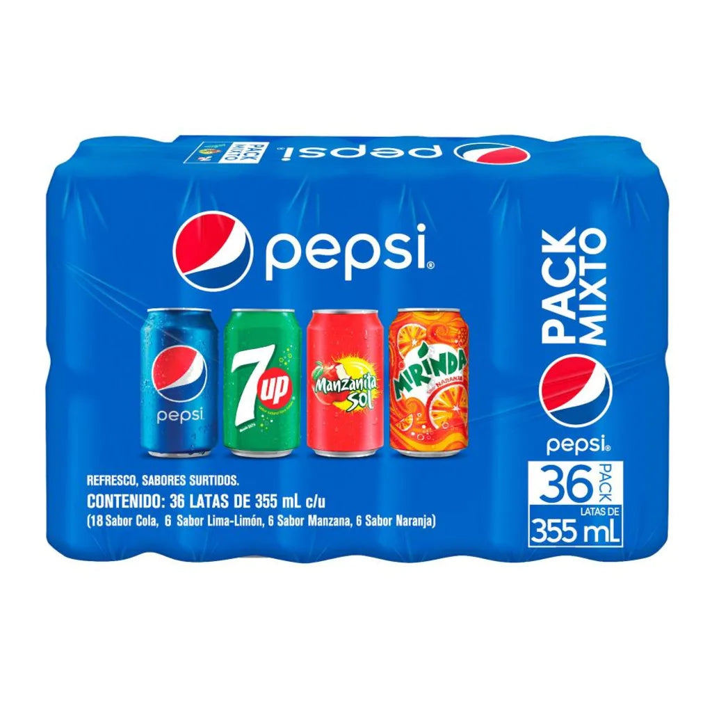 Refresco Pepsi Mix 36 pzas de 355 ml