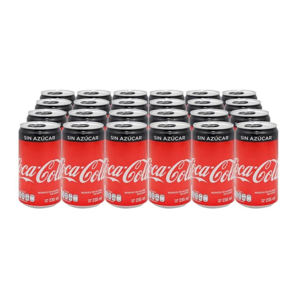 Refresco Coca-Cola Mini sin Azúcar 24 pzas de 235 ml c/u