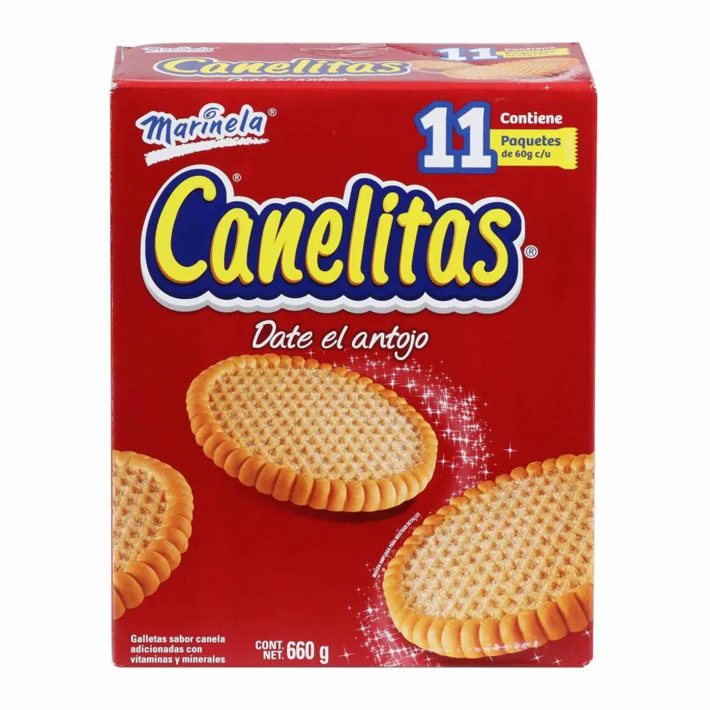 Canelitas Marinela con 11 pzas de 60 g c/u