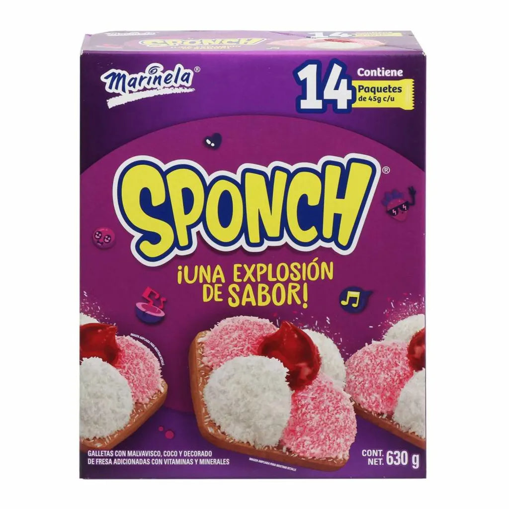 Sponch Marinela con 14 pzas de 45 g c/u