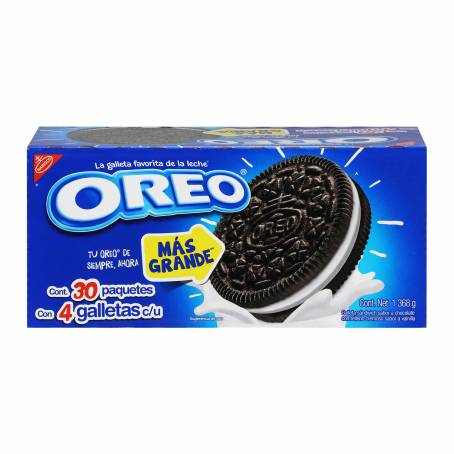 Oreo Nabisco con 30 pzas de 45 g c/u