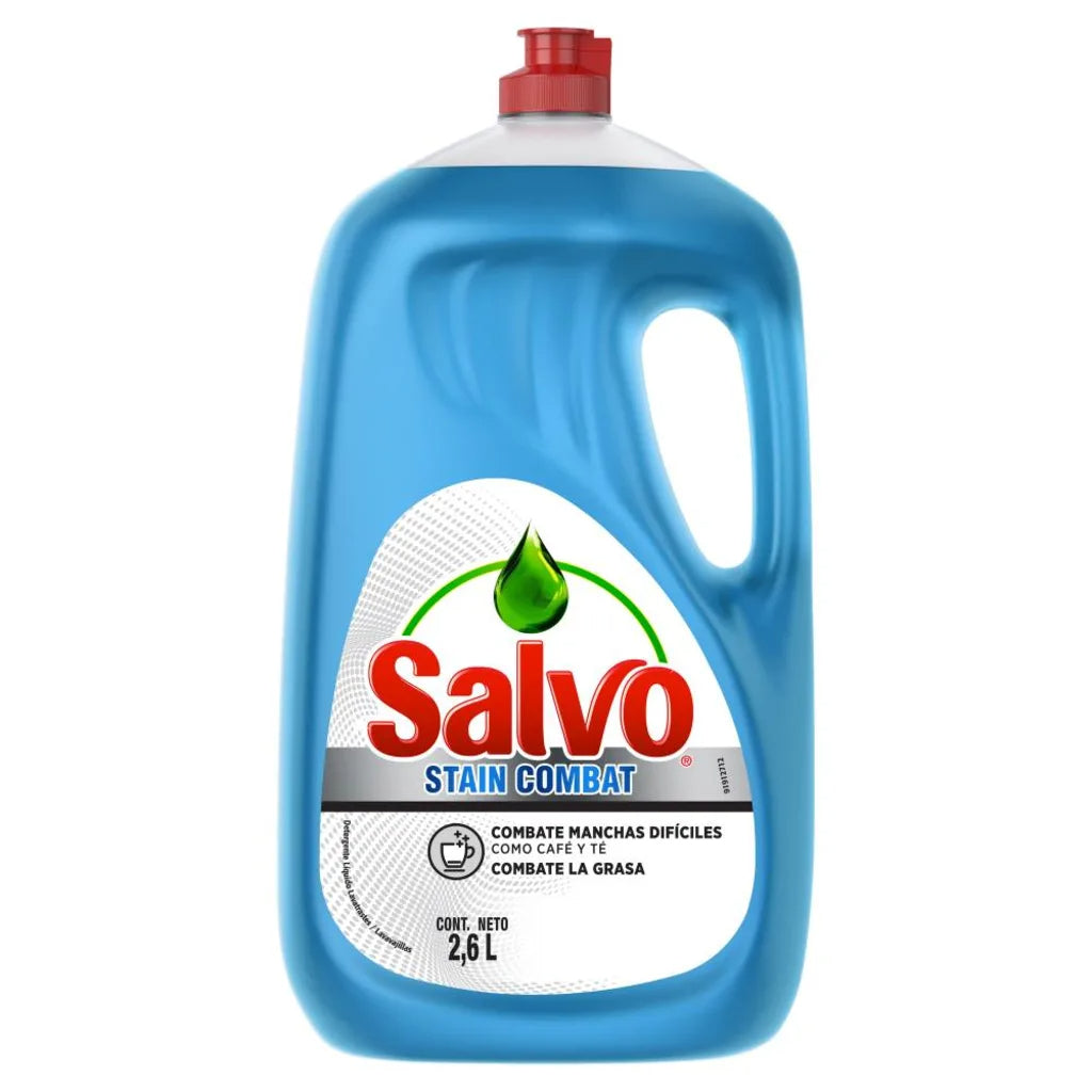 Detergente Lavatrastes Líquido Salvo Stain Combat 2.6 l