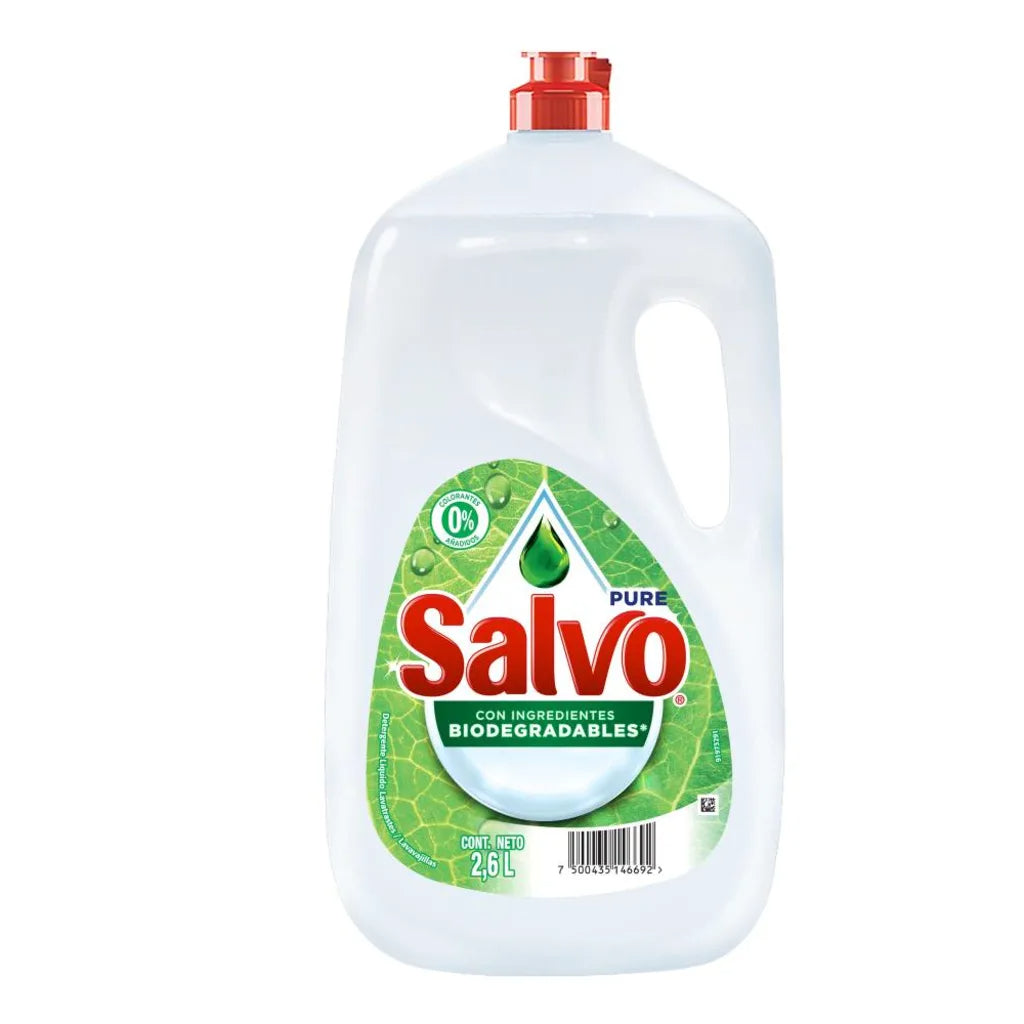 Detergente Lavatrastes líquido Salvo Pure Clean 2.6 l