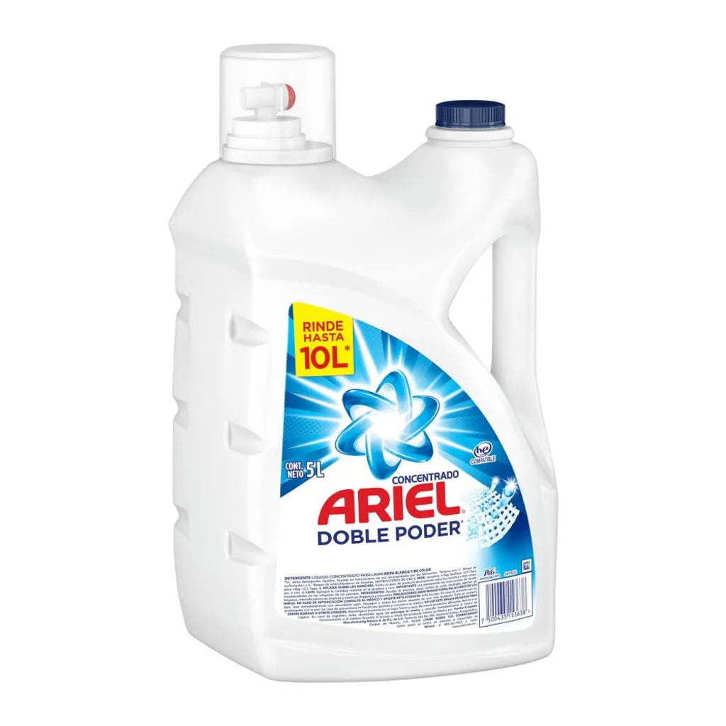 Detergente Líquido Ariel Doble Poder 5 l